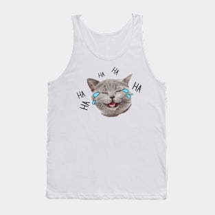 vintage-cat-ha ha ha Tank Top